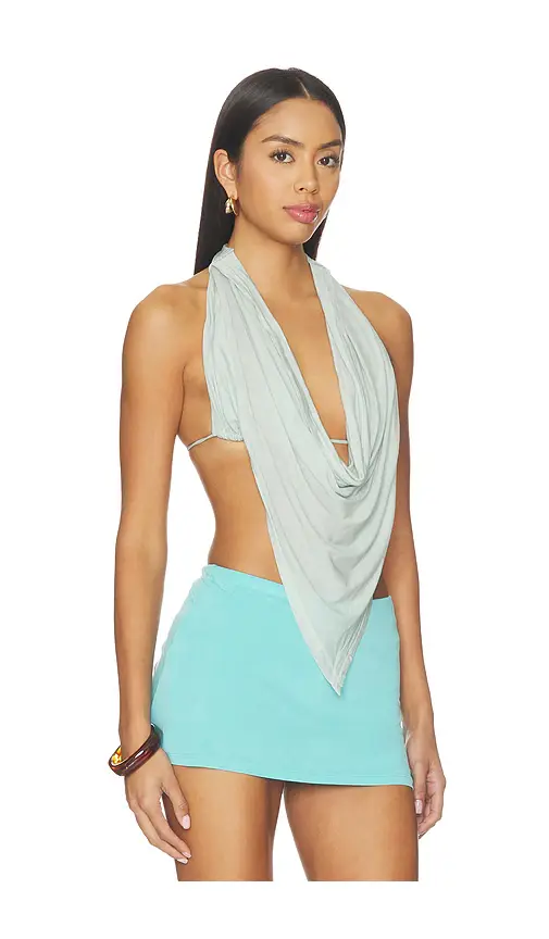Peachy Den Blanche Halter Top | Thumbnail 2