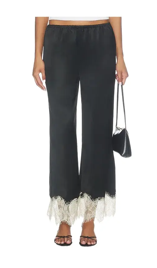 SIMONMILLER Nella Satin Lace Pant