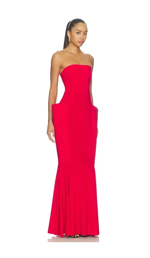 Norma Kamali Strapless Wing Fishtail Gown | Thumbnail 2 Norma Kamali Strapless Wing Fishtail Gown | Thumbnail 2