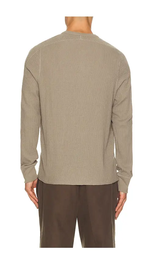 Skims Waffle Cropped Slim Henley | Thumbnail 2 Skims Waffle Cropped Slim Henley | Thumbnail 2