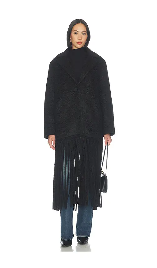 SIMONMILLER Vero Fringe Coat | Thumbnail 2 SIMONMILLER Vero Fringe Coat | Thumbnail 2