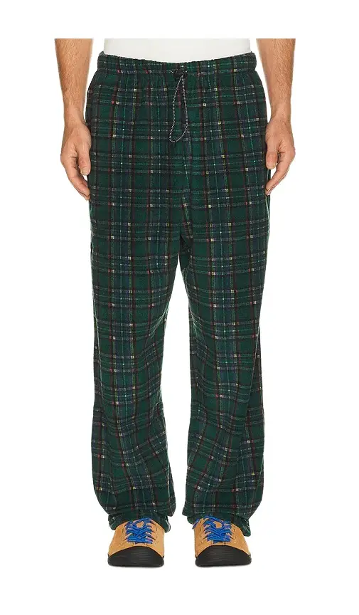 KAPPY DESIGN Fleece Check String Pants