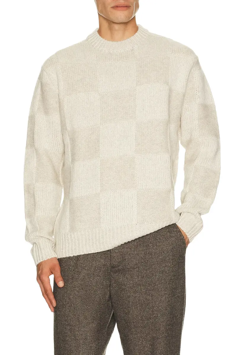 Check Knit Sweater Check Knit Sweater