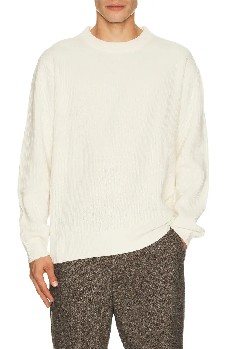 Wool Rib Roundneck Knit Sweater Wool Rib Roundneck Knit Sweater