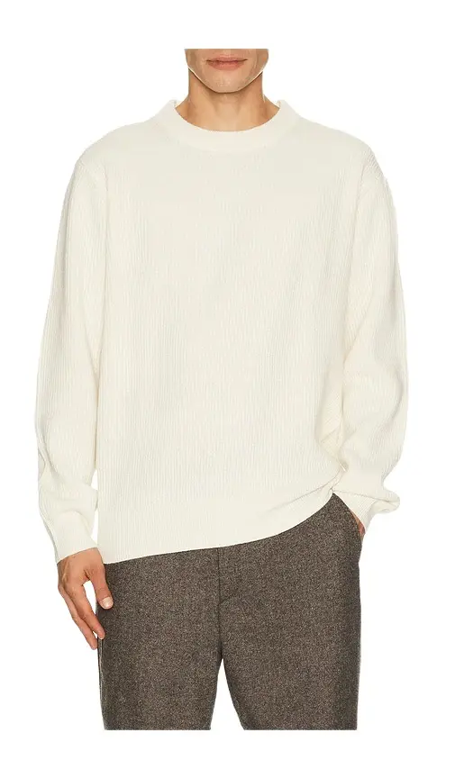 Wool Rib Roundneck Knit Sweater Wool Rib Roundneck Knit Sweater