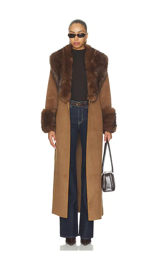 Elliatt Veldra Fur Panel Coat | Thumbnail 2 Elliatt Veldra Fur Panel Coat | Thumbnail 2
