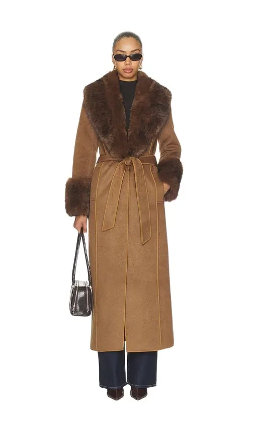 Elliatt Veldra Fur Panel Coat