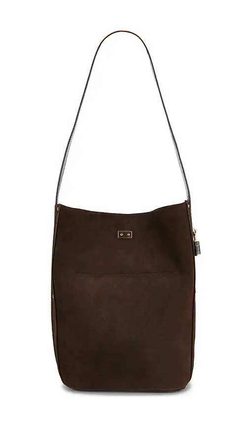Tory Burch Lock Suede Slim Bucket Bag | Thumbnail 2