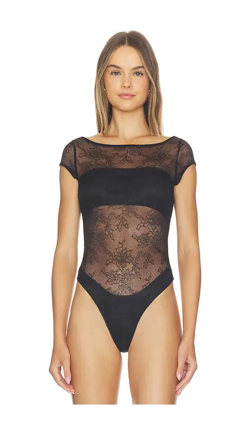 Runaway The Label Opaline Boat Neck Lace Bodysuit | Thumbnail 2 Runaway The Label Opaline Boat Neck Lace Bodysuit | Thumbnail 2