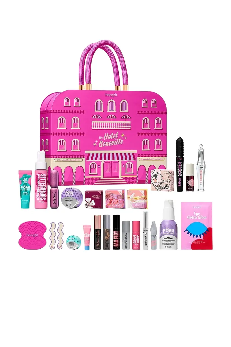 Benefit Cosmetics The Hotel Beneville 24-Day Beauty Advent Calendar Holiday Gift Set