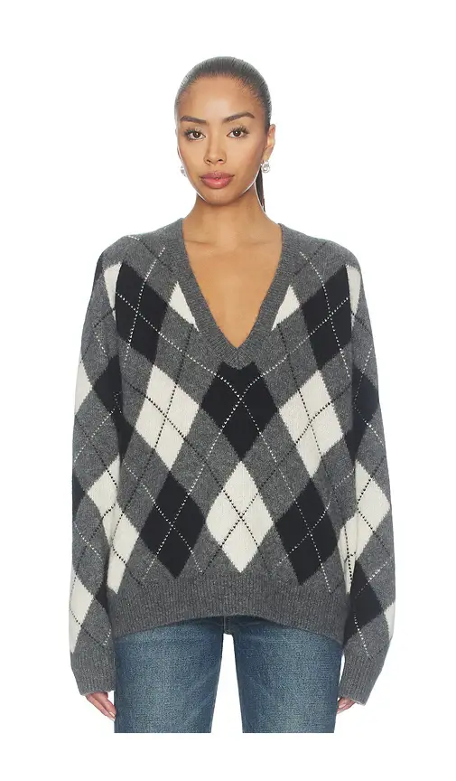 Nili Lotan Feron Argyle Sweater | Thumbnail 2 Nili Lotan Feron Argyle Sweater | Thumbnail 2