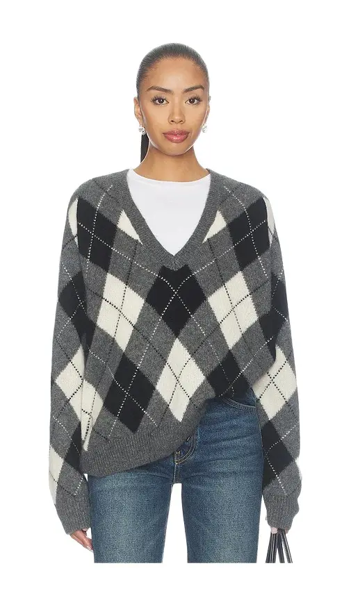 Nili Lotan Feron Argyle Sweater