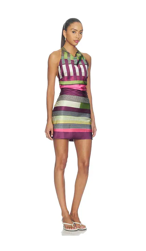 SEVEN WONDERS Lettie Halter Open Back Mini Dress | Thumbnail 2 SEVEN WONDERS Lettie Halter Open Back Mini Dress | Thumbnail 2