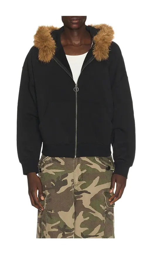 Jungles Fur Trim Hoodie