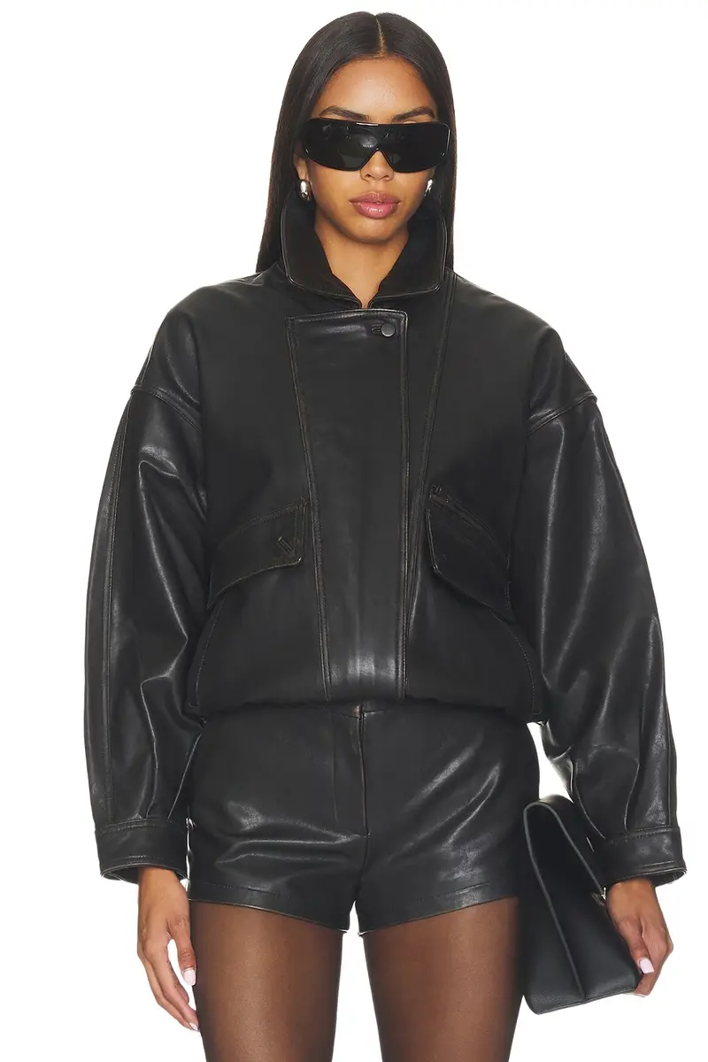Leather Distressed Moto Jacket Leather Distressed Moto Jacket