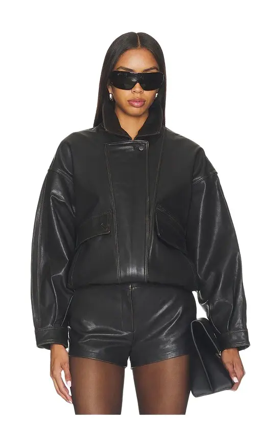 Leather Distressed Moto Jacket Leather Distressed Moto Jacket