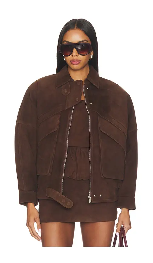Aexae Lamb Leather Suede Aviator Jacket | Thumbnail 2 Aexae Lamb Leather Suede Aviator Jacket | Thumbnail 2