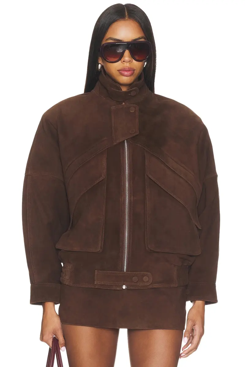 Lamb Leather Suede Aviator Jacket Lamb Leather Suede Aviator Jacket
