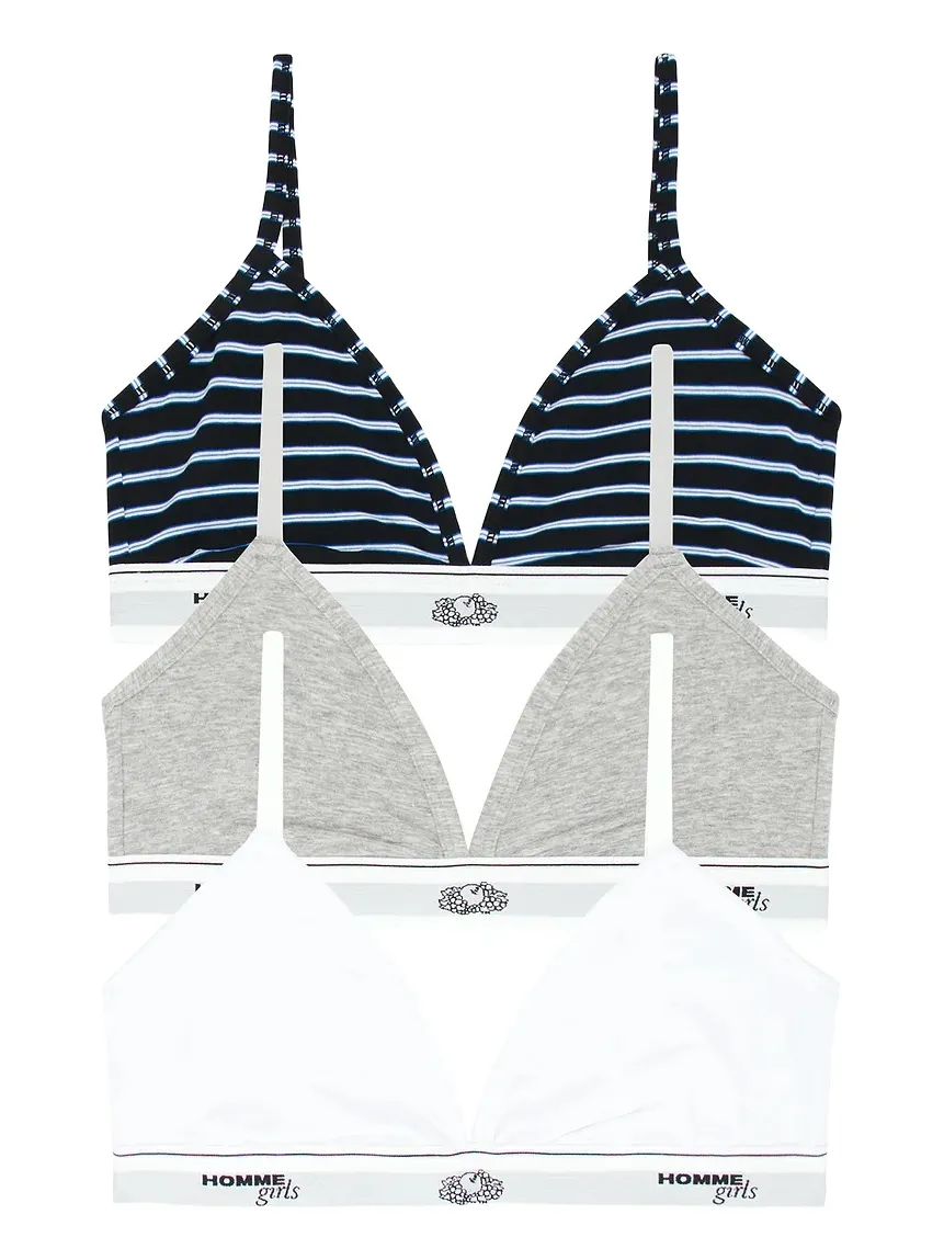 x Fruit Of The Loom Triangle Bralette 3-pack x Fruit Of The Loom Triangle Bralette 3-pack