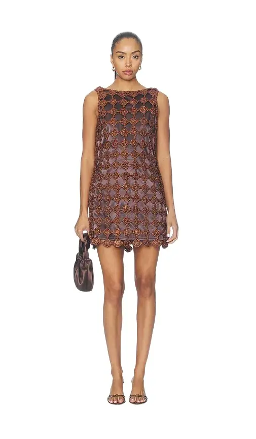 SIMONMILLER Sina Crochet Mini Dress