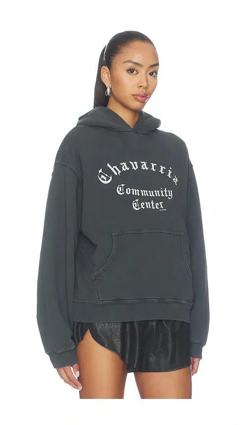 Willy Chavarria Community Center Shrunken Po Hoodie | Thumbnail 2 Willy Chavarria Community Center Shrunken Po Hoodie | Thumbnail 2