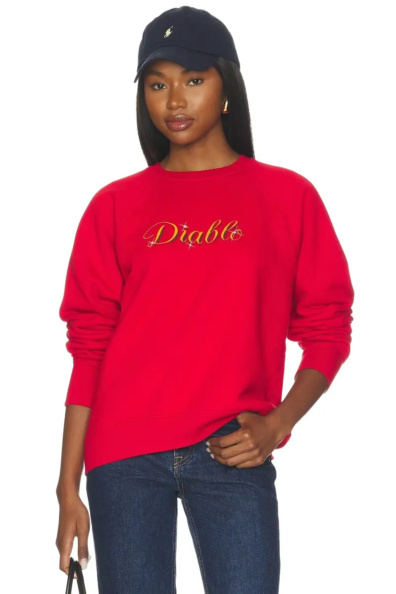Diablo Raglan Standard Crewneck Sweatshirt Diablo Raglan Standard Crewneck Sweatshirt