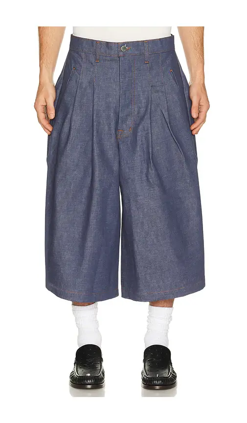 Art Community Diptych Japanese Denim Jort | Thumbnail 2 Art Community Diptych Japanese Denim Jort | Thumbnail 2