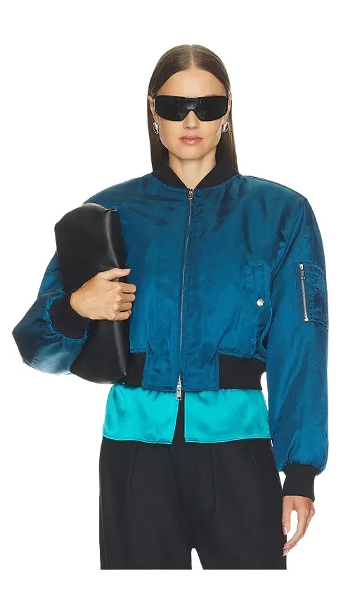 Cropped Bomber Jacket
