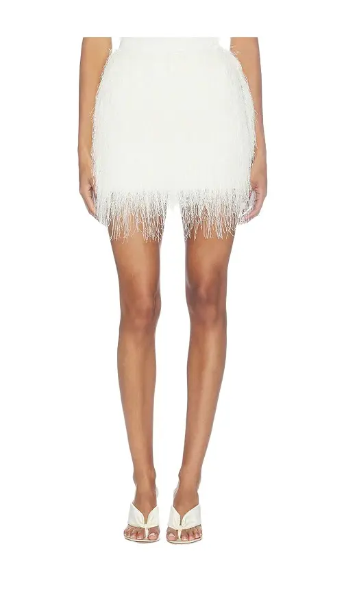 Polyester Fringe Mini Skirt
