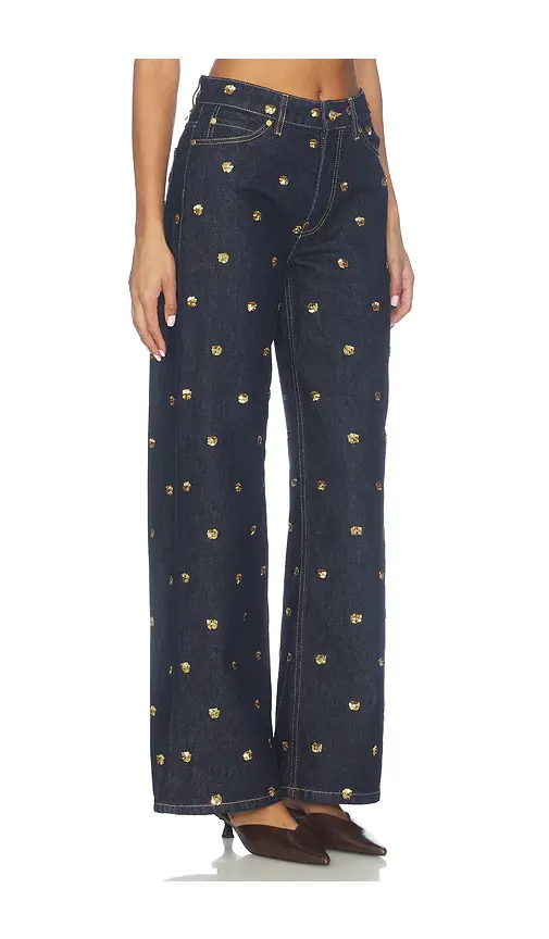 Ulla Johnson The Willow Embellished Wide Leg Jean | Thumbnail 2