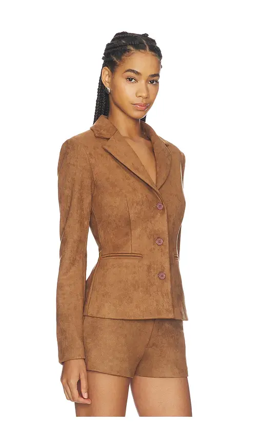 ALL THE WAYS Kylli Faux Suede Blazer | Thumbnail 2 ALL THE WAYS Kylli Faux Suede Blazer | Thumbnail 2
