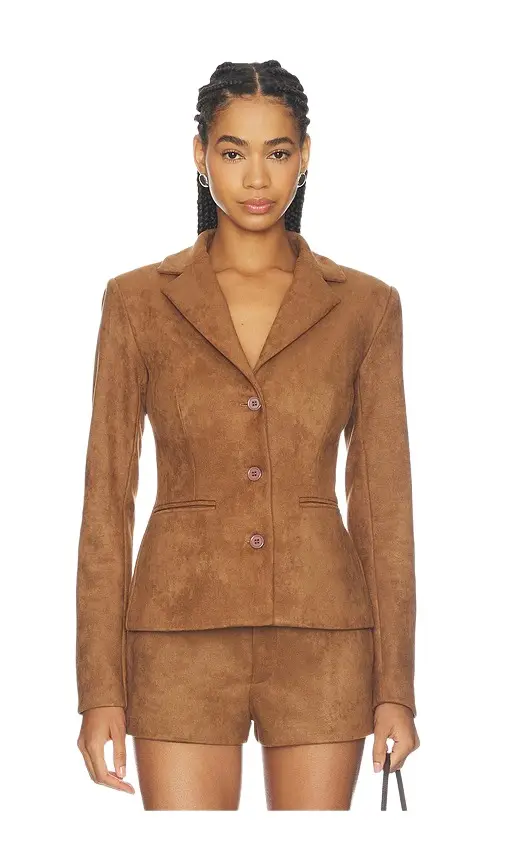 ALL THE WAYS Kylli Faux Suede Blazer