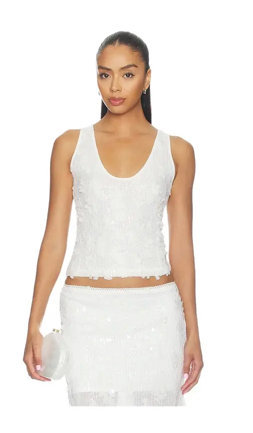 With Harper Lu Mesh Tank Top