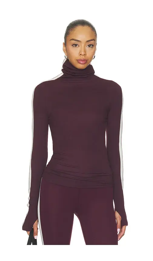 Splits59 Jackson Rib Full Length Turtleneck Top | Thumbnail 2 Splits59 Jackson Rib Full Length Turtleneck Top | Thumbnail 2