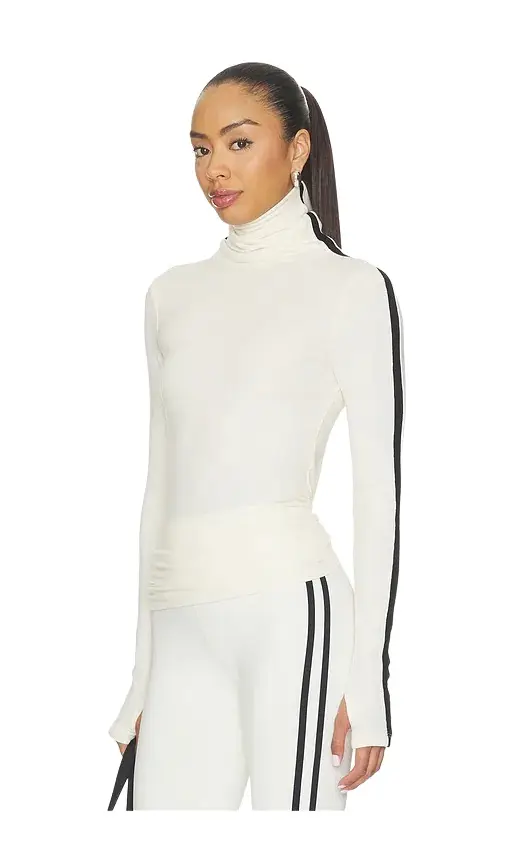 Splits59 Jackson Rib Full Length Turtleneck Top