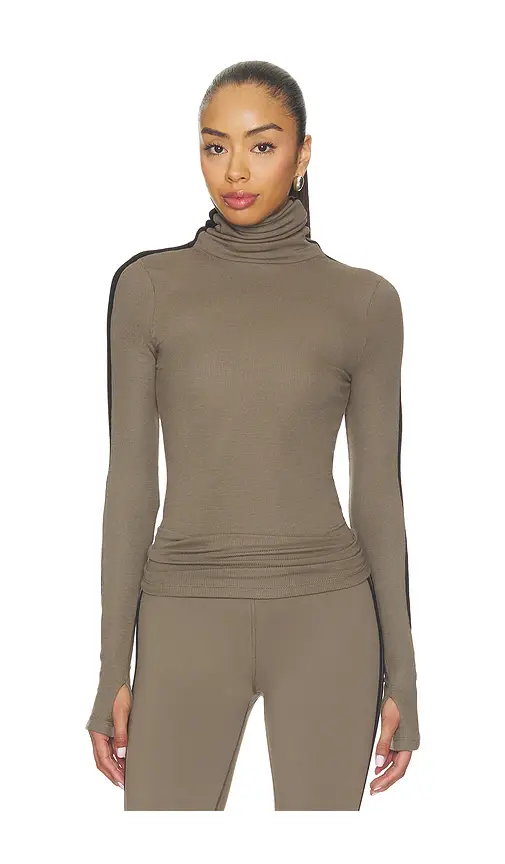 Splits59 Jackson Rib Full Length Turtleneck Top | Thumbnail 2 Splits59 Jackson Rib Full Length Turtleneck Top | Thumbnail 2