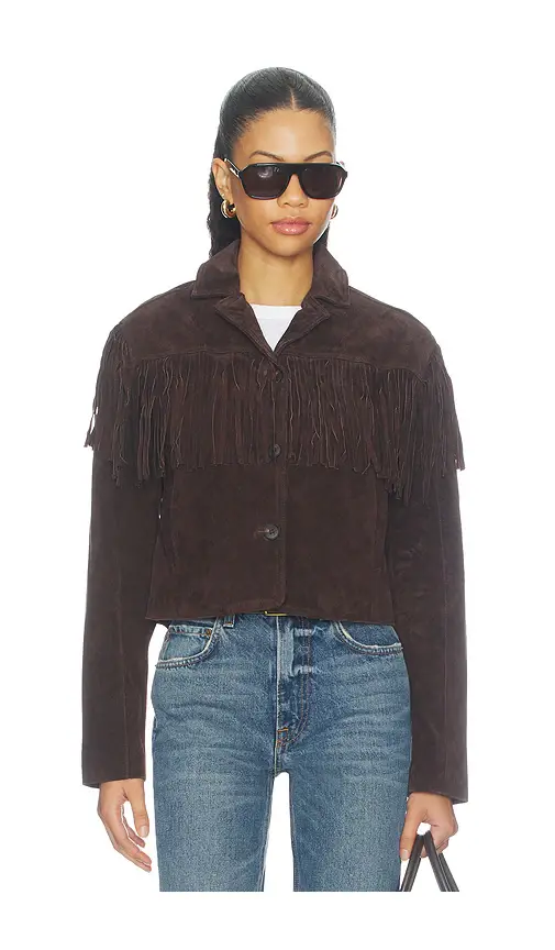 BLANKNYC Suede Fringe Jacket | Thumbnail 2