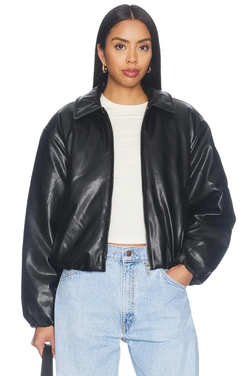 Faux Leather Jacket