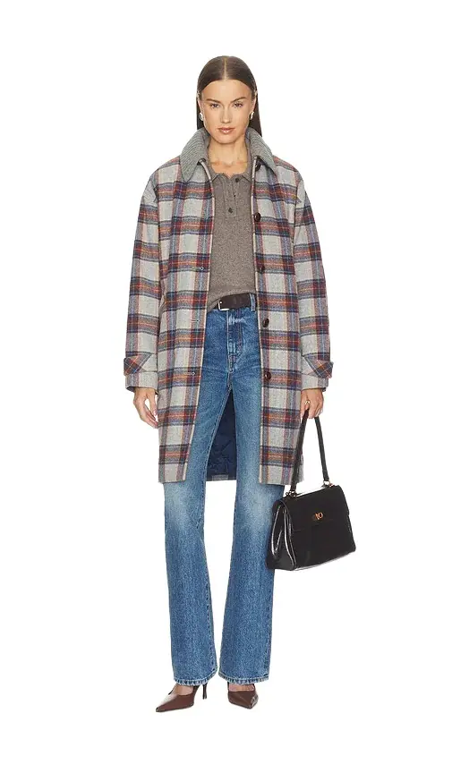 Veronica Beard Laurent Dickey Coat With Collar