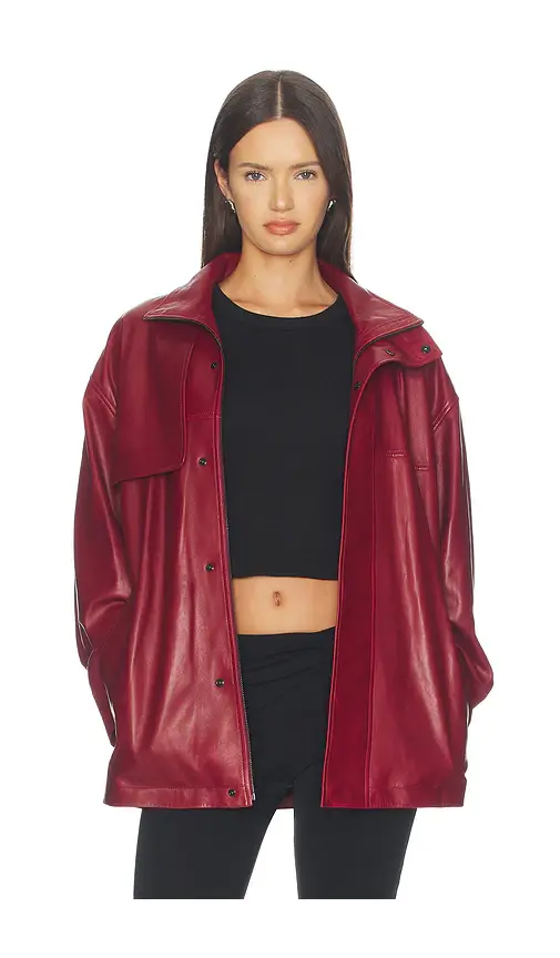 Frame x Alexandra Leclerc The Alexandra Leather Trench | Thumbnail 2 Frame x Alexandra Leclerc The Alexandra Leather Trench | Thumbnail 2