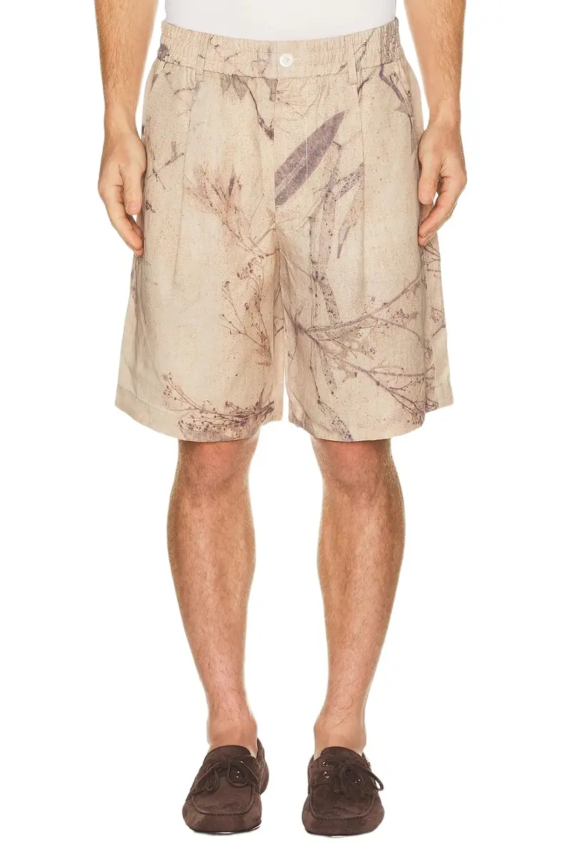 FENG CHEN WANG Printed Plant Dye Shorts