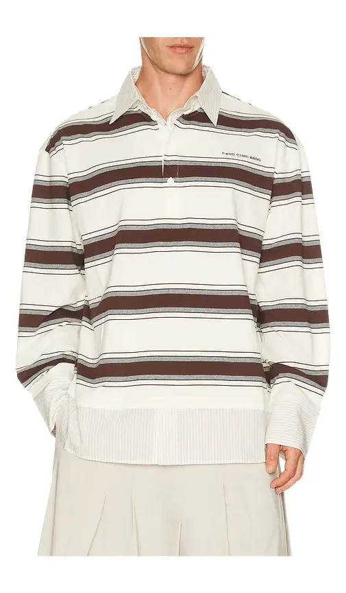 Decontructed Long Sleeve Polo Decontructed Long Sleeve Polo