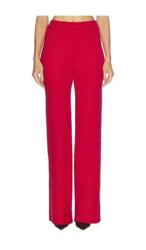 Rowen Rose Mohair Wide Leg Pants