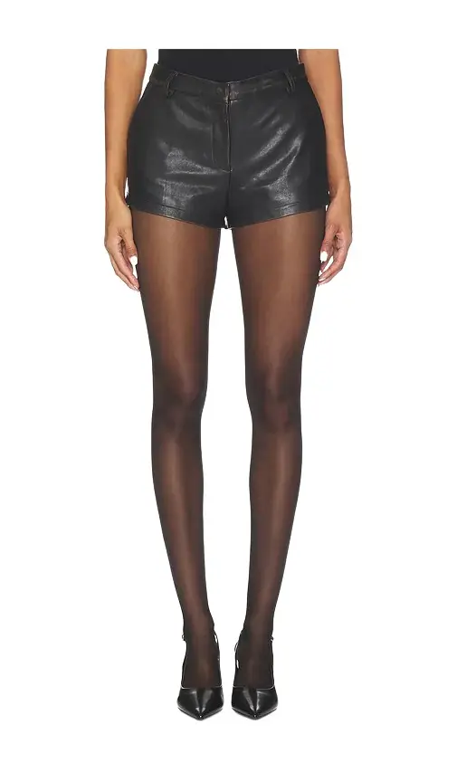 Lamb Leather Distressed Mini Short Lamb Leather Distressed Mini Short