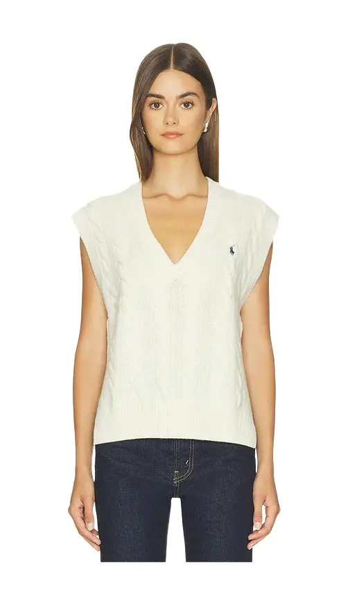 Polo Ralph Lauren Wool Cashmere Sleeveless Pullover