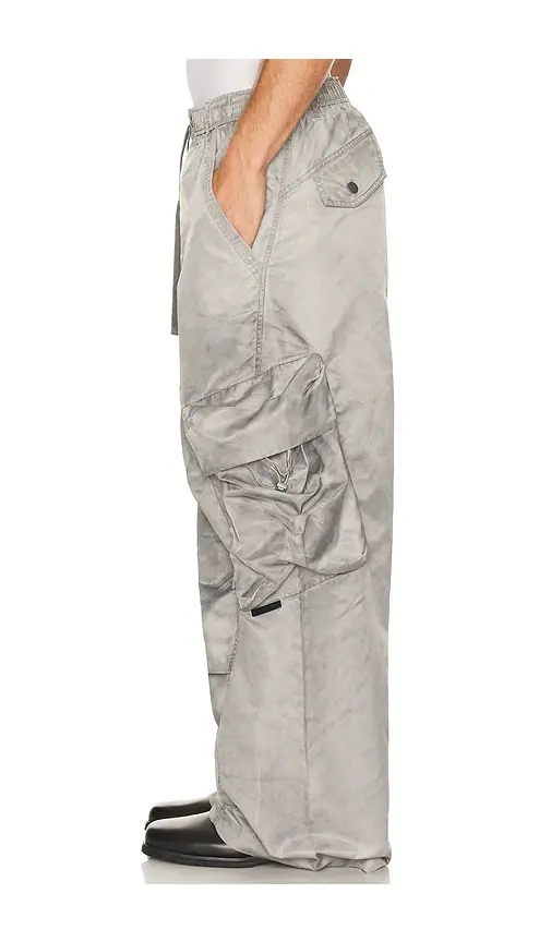 FENG CHEN WANG Sand Washed Nylon Cargo Pants | Thumbnail 2 FENG CHEN WANG Sand Washed Nylon Cargo Pants | Thumbnail 2