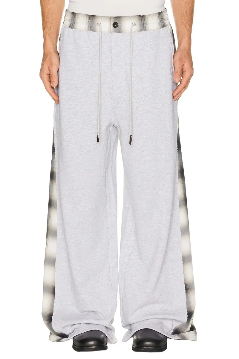 FENG CHEN WANG Patched Panel Jersey Trousers