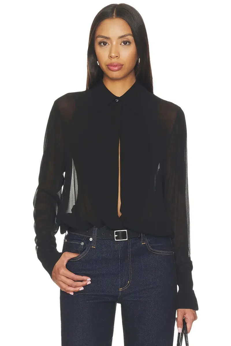 ÉTERNE Vivi Viscose Georgette Blouse