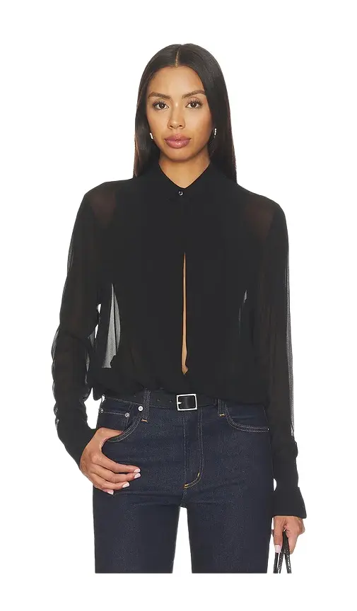 ÉTERNE Vivi Viscose Georgette Blouse