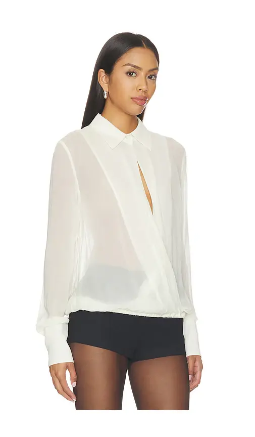 ÉTERNE Vivi Viscose Georgette Blouse | Thumbnail 2 ÉTERNE Vivi Viscose Georgette Blouse | Thumbnail 2